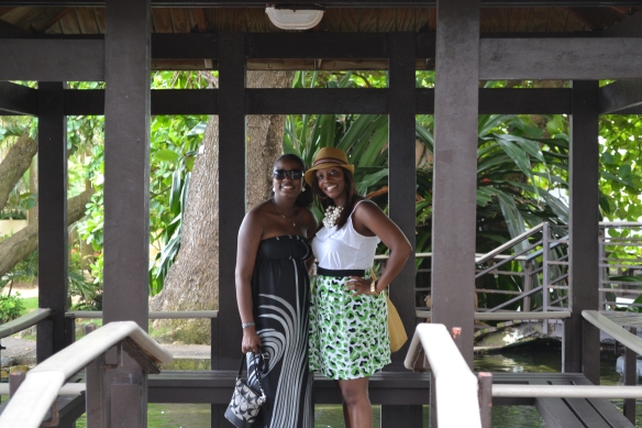Me and My Sis In Law  in Old San Juan - Hecho a Mano Skirt 